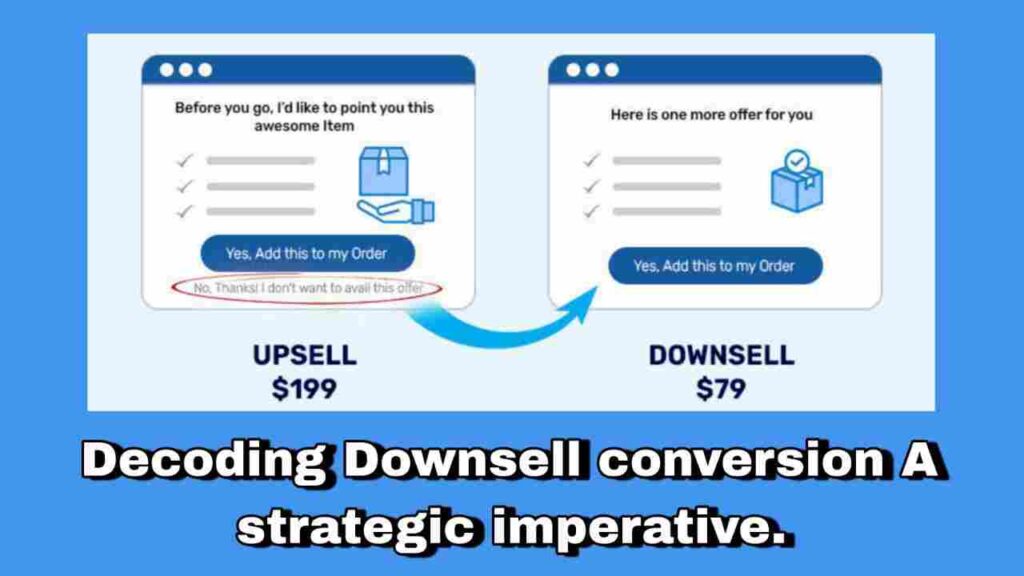 Decoding Downsell Conversions A Strategic Imperative