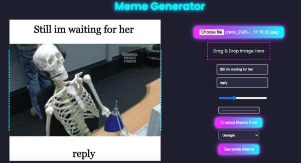 Basic Meme Generator tool