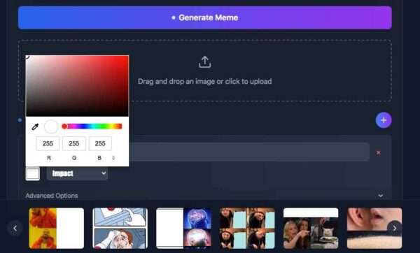 Advance Meme generator tool