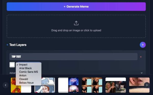 Advance Meme generator tool
